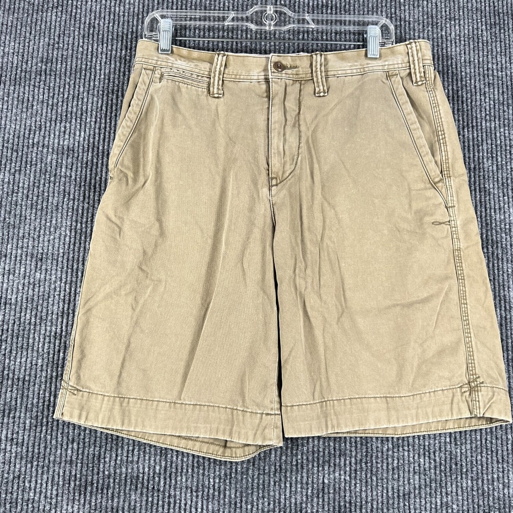 Polo Ralph Lauren Shorts Mens Size 30 Beige Chino Relaxed Fit Casual Comfort